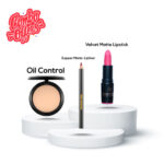 Golden Girl Oil Control Face Powder, Matte Lipliner And Velvet Matte Lipstick Combo
